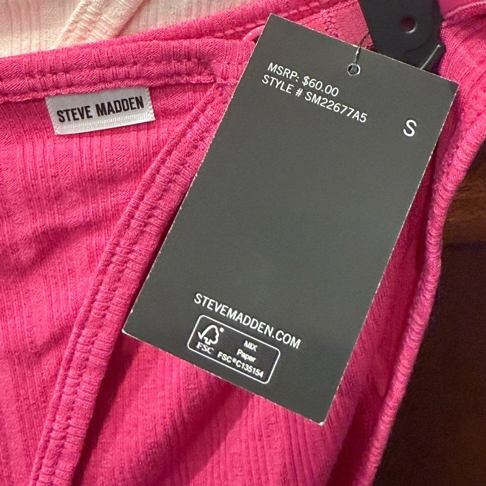 Steve Madden NWT Size S 5Pk Pinks, Blue, Gray, & Cream Ribbed Panties (I032) - Picture 3 of 10